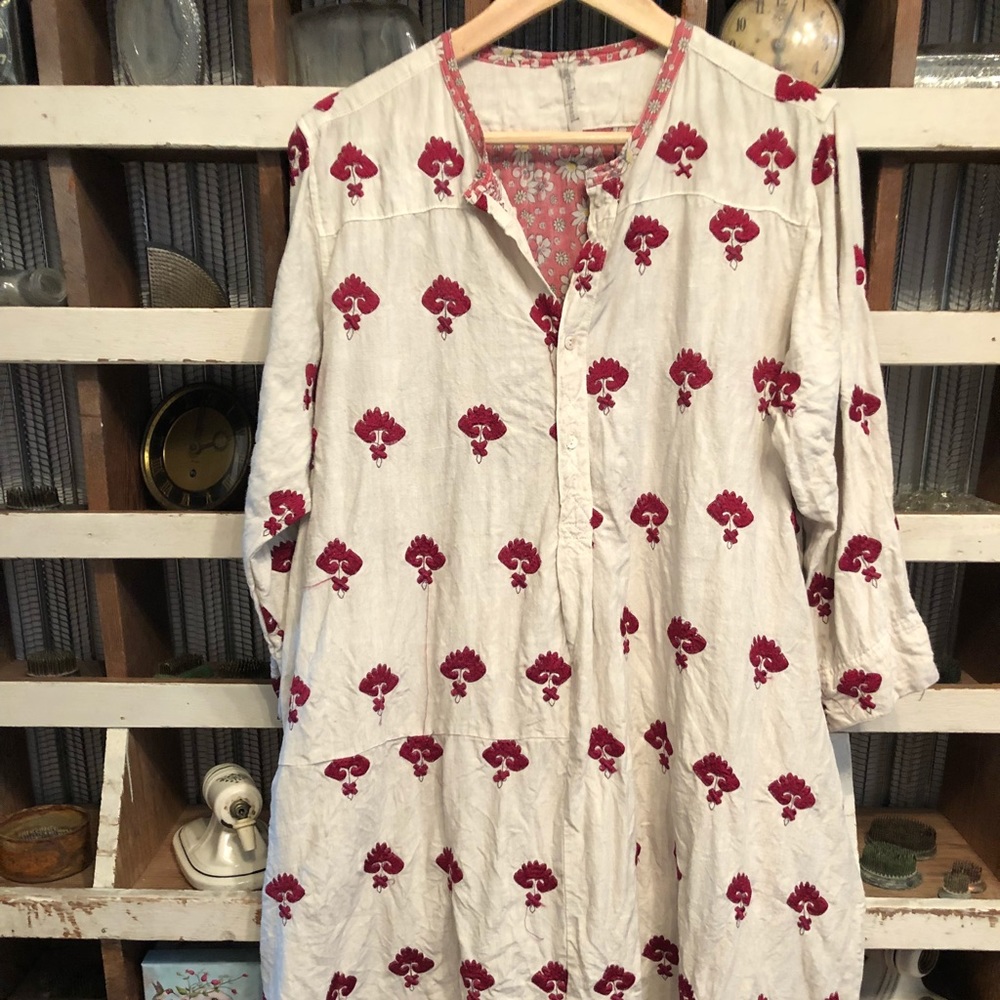 Magnolia Pearl heavy cotton embroidered top/dress
